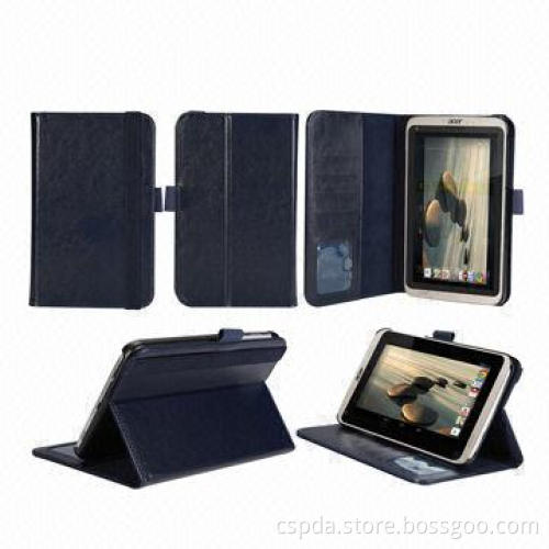PU Leather Stand Case for Acer B1-720 with Card Slots and Elastic Band